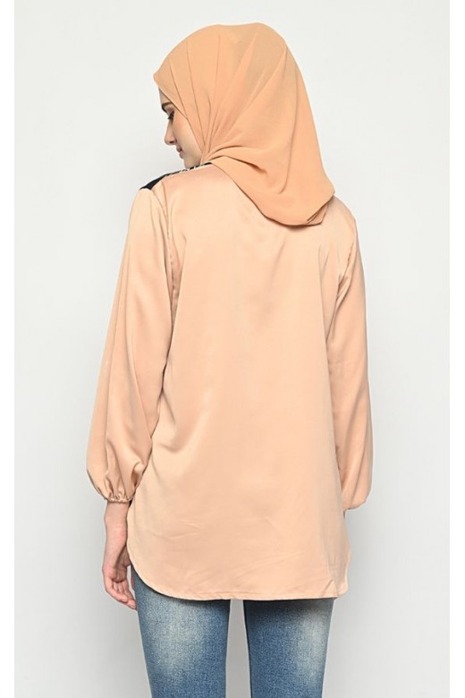 Julia Blouse Flora Pleat